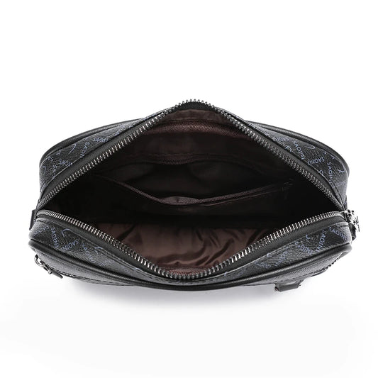 Business Men'S Bag High Quality Soft PU Leather Man'S Handbag Shoulder Bag Multi-Functional Men Clutch Bag with Waist Strap Sac